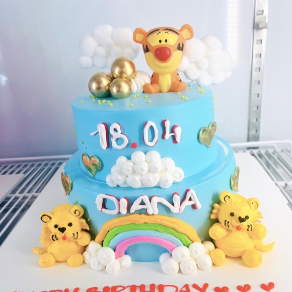 Bánh kem 2 tầng mẫu 01