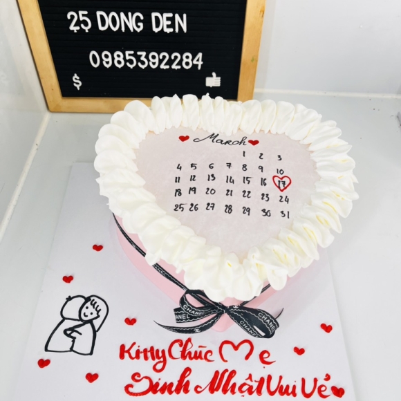 Bánh kem đốt cháy siêu hot 2024 mẫu 003